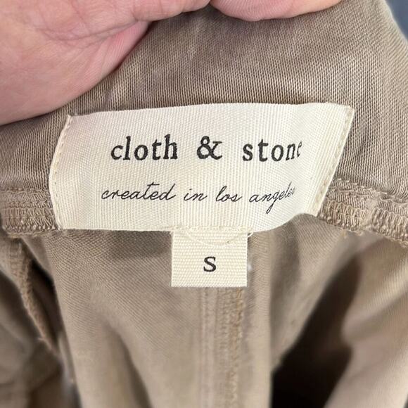 Cloth & Stone size small beige tencel blend joggers pants - Picture 4 of 5